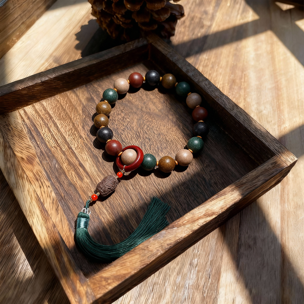 Peonymu Traditional natural five-element blended herbal incense bead bracelet