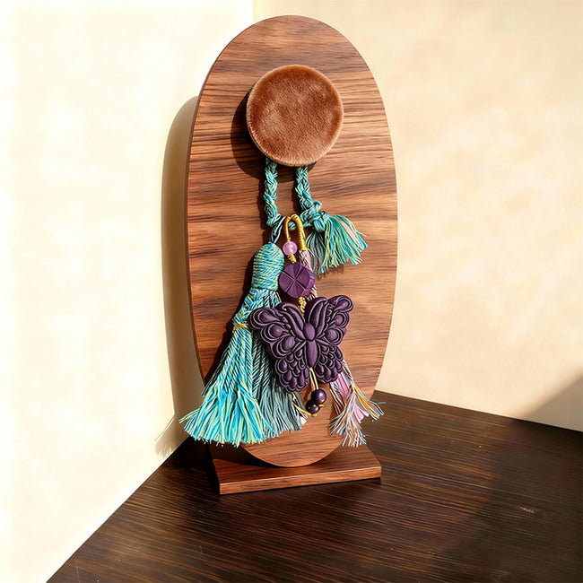 Peonymu Purple Butterfly Aromatic Pendant - Jasmine Infused for Calm & Relaxation Hover Image