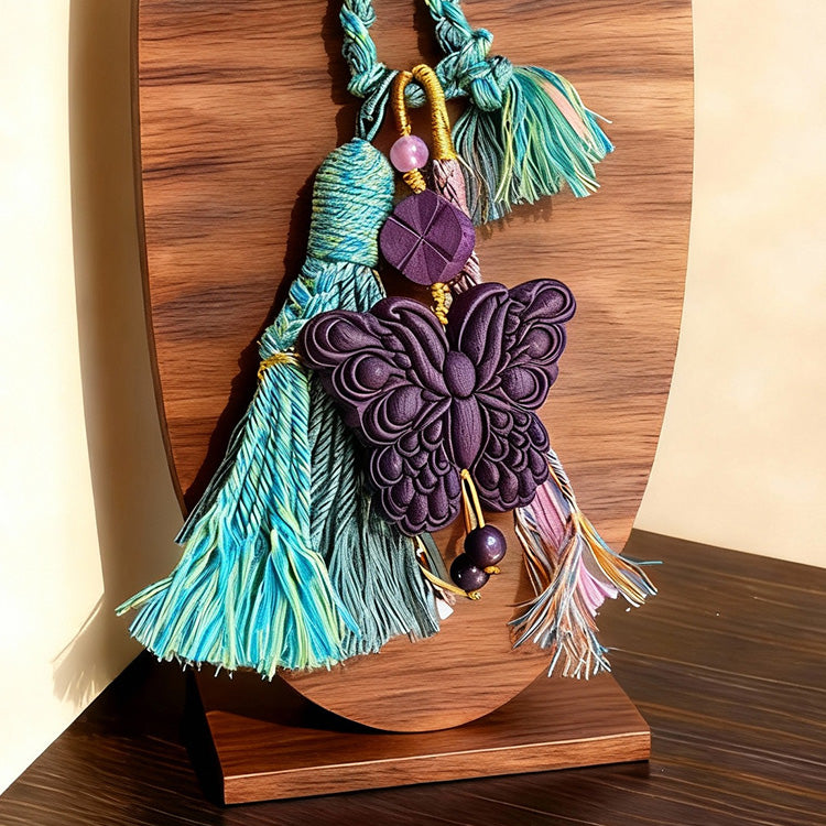 Peonymu Purple Butterfly Aromatic Pendant - Jasmine Infused for Calm & Relaxation