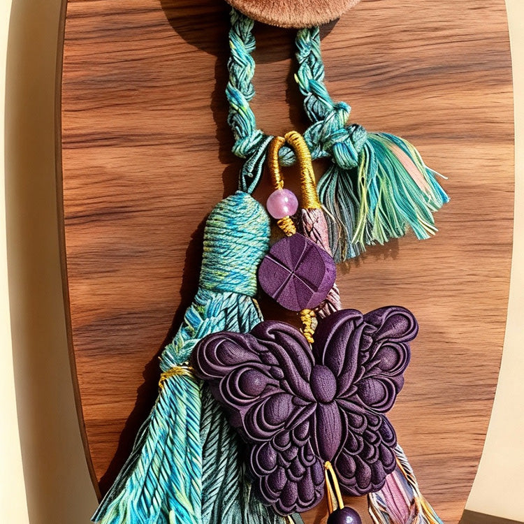 Peonymu Purple Butterfly Aromatic Pendant - Jasmine Infused for Calm & Relaxation