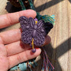 Peonymu Purple Butterfly Aromatic Pendant - Jasmine Infused for Calm & Relaxation