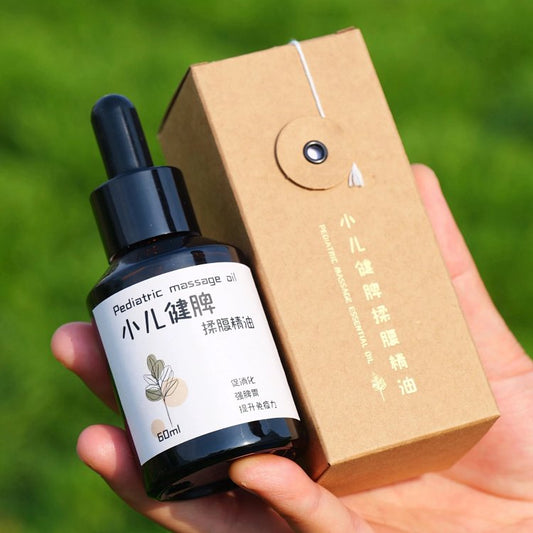 Aromatherapist-formulated essential oil blend (60ml) for children: strengthens the spleen and stomach, and promotes digestion.