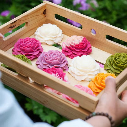 [Tang Dynasty Peony Cold Processed Essential Oil Soap] Traditional handmade soap for cleansing pores, balancing oil and moisture, and leaving skin feeling comfortable and not tight after washing.  Comes in a gift box.