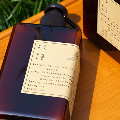 Traditional Chinese medicine hair conditioner repairs dry, frizzy, damaged, and chemically treated hair, providing smoothing and nourishing care.