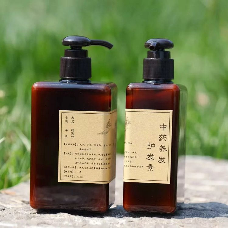 Traditional Chinese medicine hair conditioner repairs dry, frizzy, damaged, and chemically treated hair, providing smoothing and nourishing care.