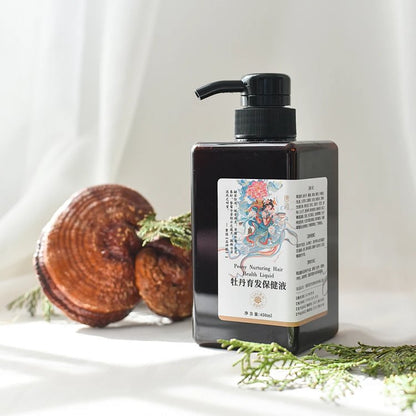 Tangci Peony Hair Growth Tonic, made from natural plant extracts, nourishes and strengthens hair, repairs hair follicles, prevents hair loss, promotes new hair growth, and balances oil and water levels.