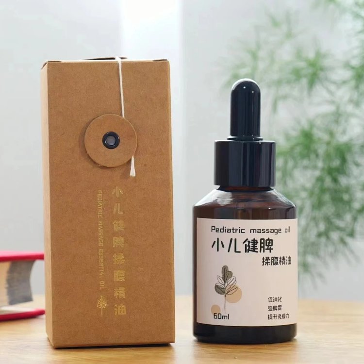 Aromatherapist-formulated essential oil blend (60ml) for children: strengthens the spleen and stomach, and promotes digestion.