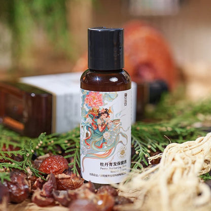 [50ml Travel Size] Tang Dynasty-inspired formula, made with natural plant extracts, nourishes and strengthens hair, repairs hair follicles, prevents hair loss, and promotes new hair growth.