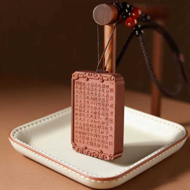 Peony-scented makeup Pagoda Tree Flower and Tangerine Peel Heart Sutra Incense Pendant Hover Image