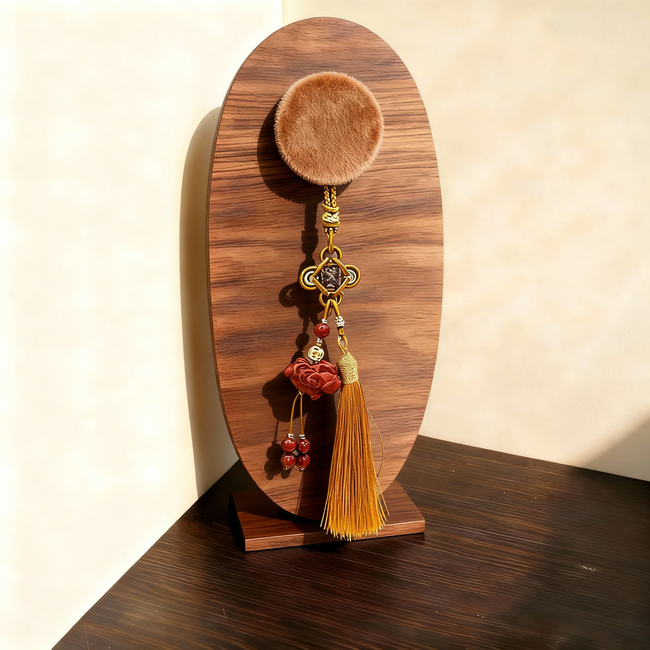 Peonymu Tassel ornaments, wallets, and bags with tassel closures are available now. Hover Image